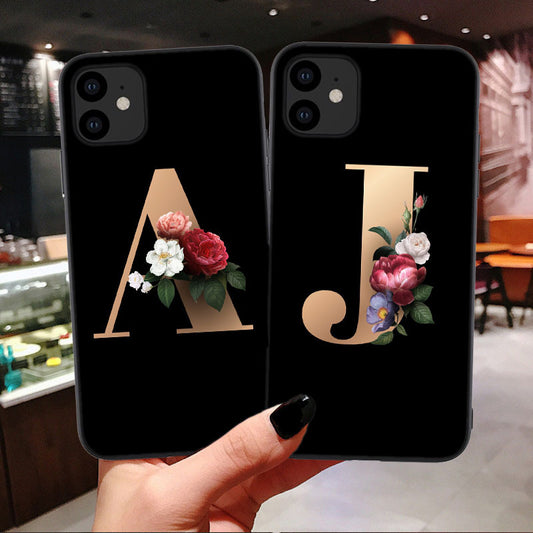 26 English Alphabet Silicone Phone Cases